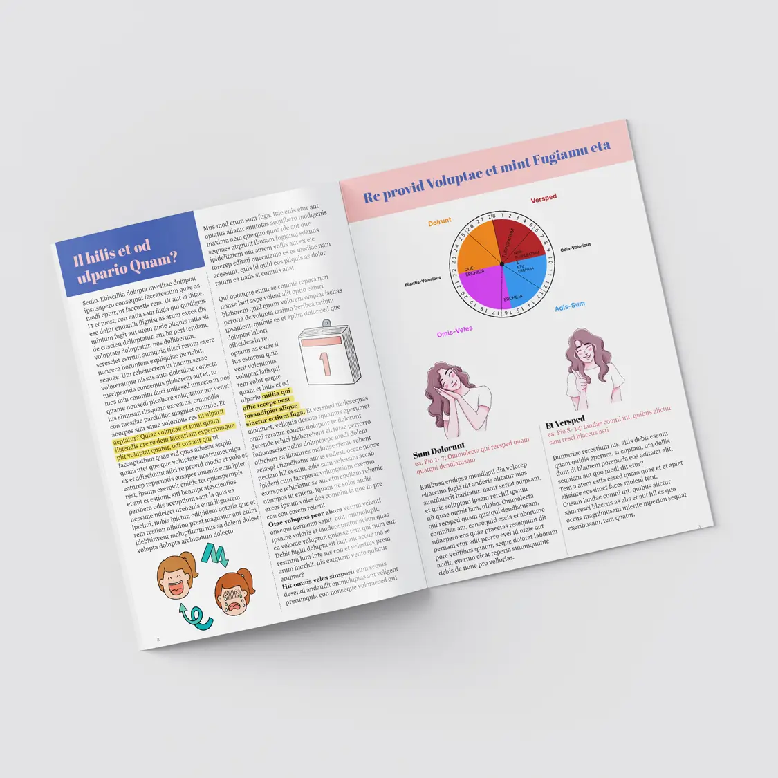 frauen gesundheitskurs schulungsmaterial design