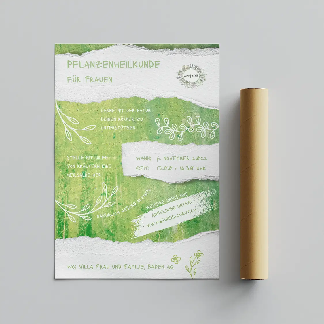 pflanzenheilkunde flyer design