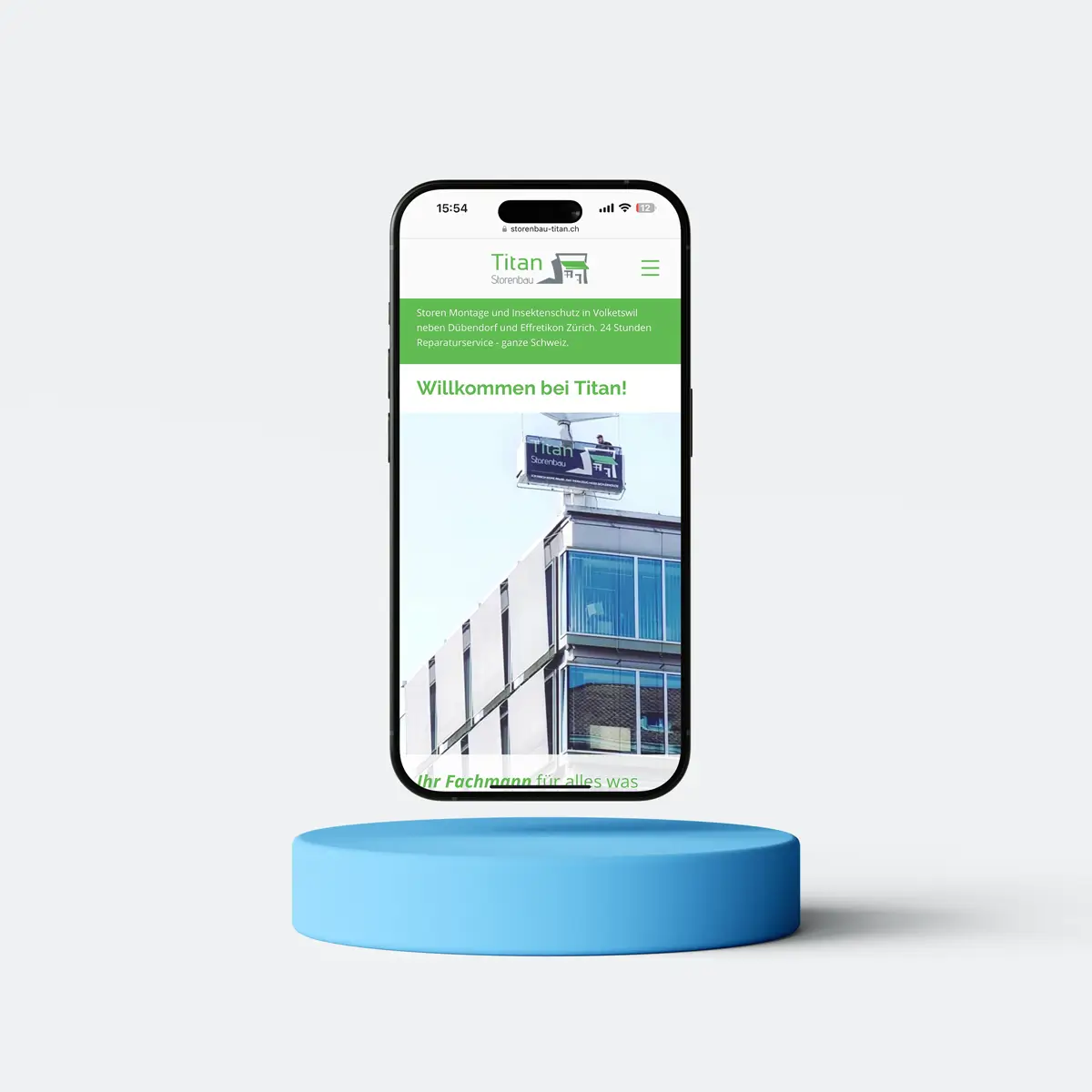 storen montagefirma zuerich webseite