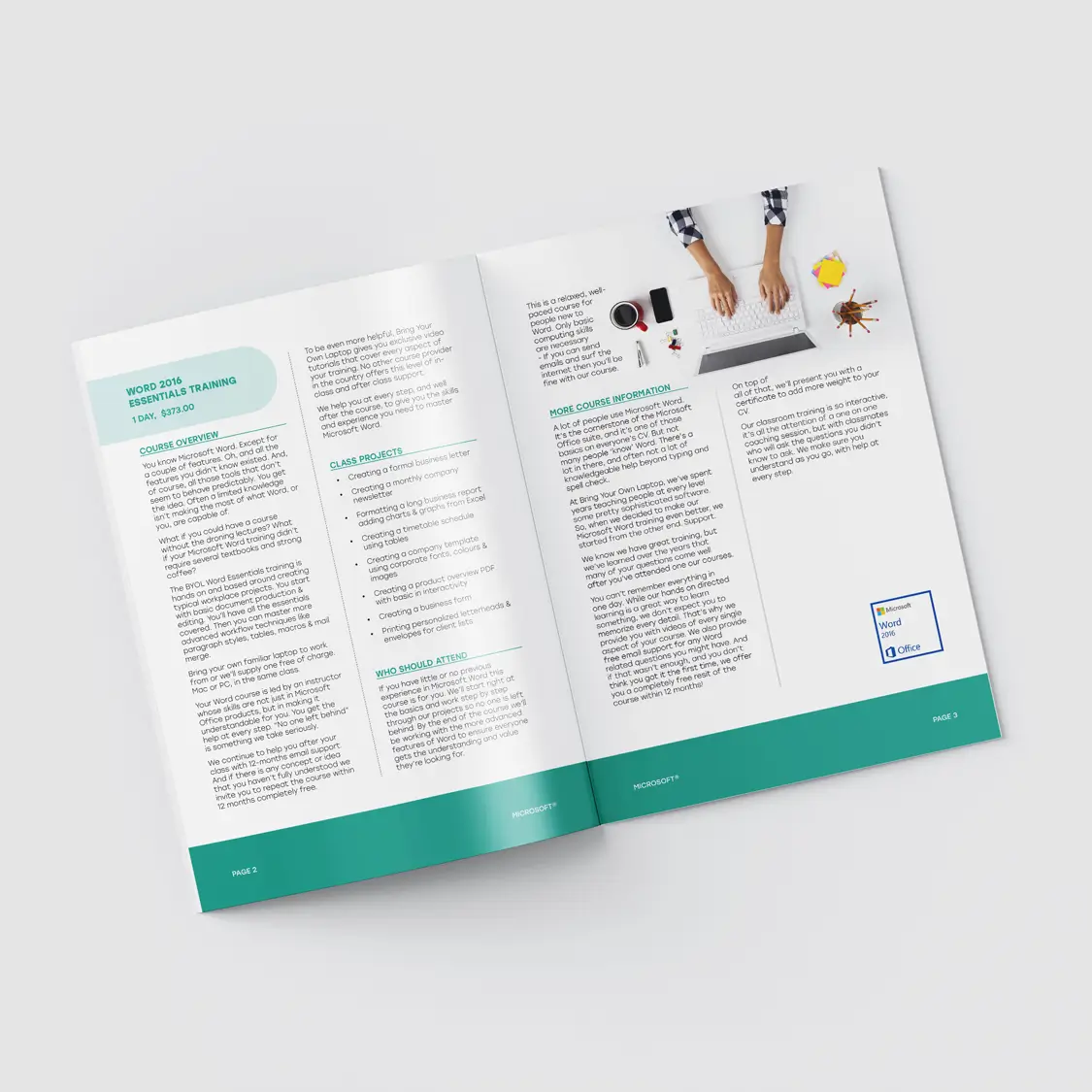 computer kurs broschuere