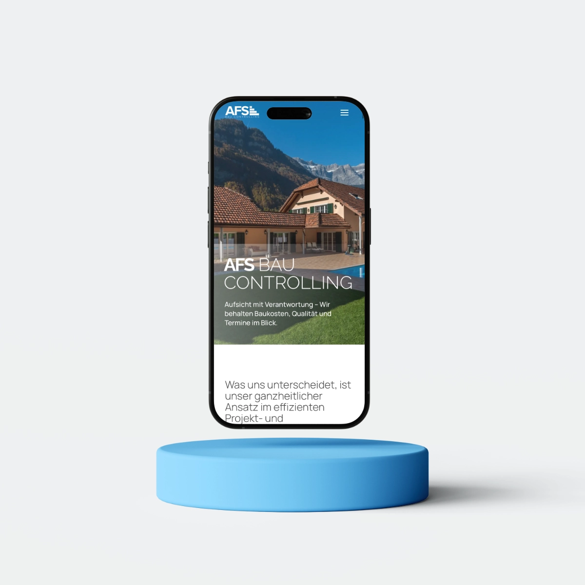 baukontrolle bauleitung webseite iphone